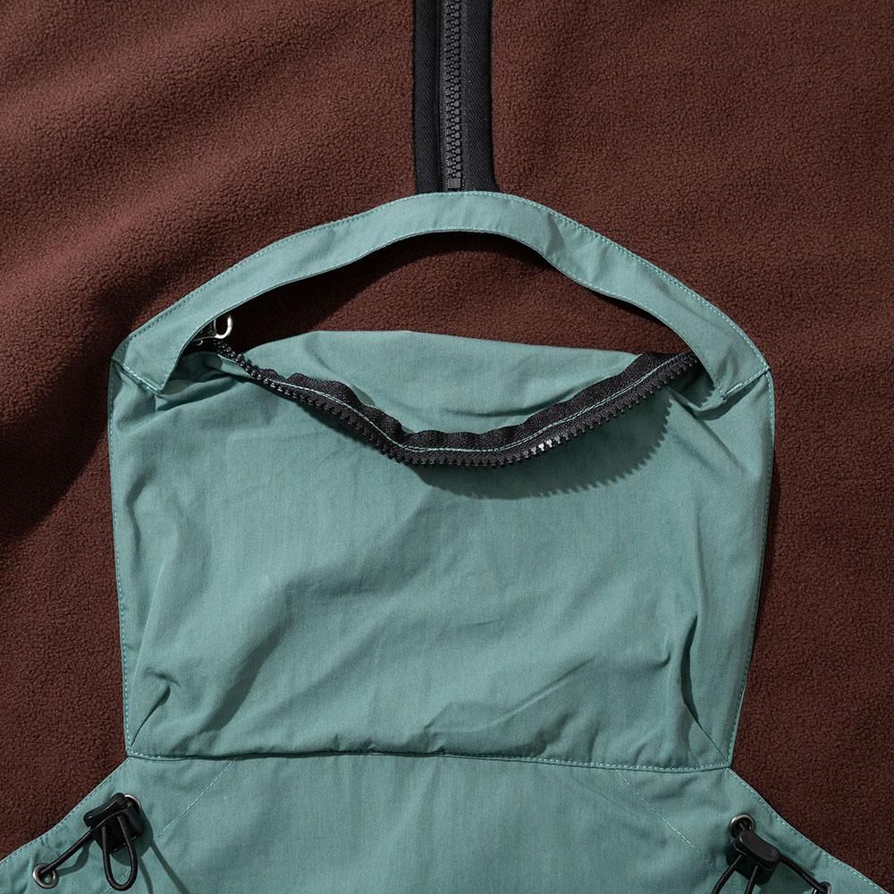 DIASPORA SKATEBOARDS [FLEECE PULLOVER JACKET] (BROWN)