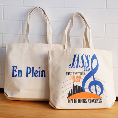 EN PLEIN AIR [EAST WEST TOUR JUMBO TOTE BAG] (NATURAL)