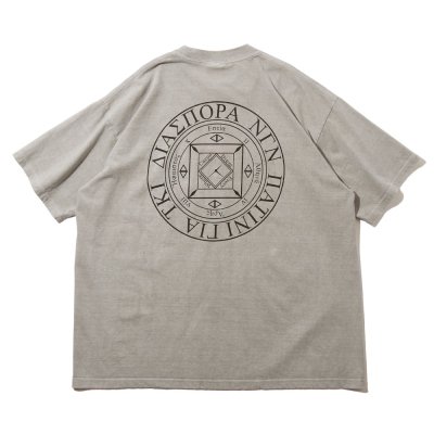 DIASPORA SKATEBOARDS [DYED MAGIC CIRCLE TEE] (GREY THERMO DYED)