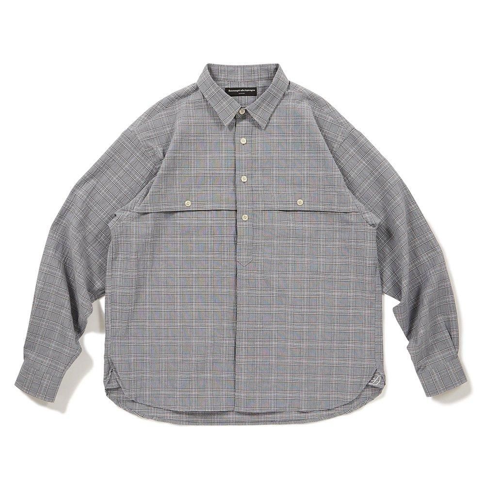 【JJJ着用】Diaspora skateboards Bro Shirt Bro Shirt (Blue Brown) | Diaspora skateboards O