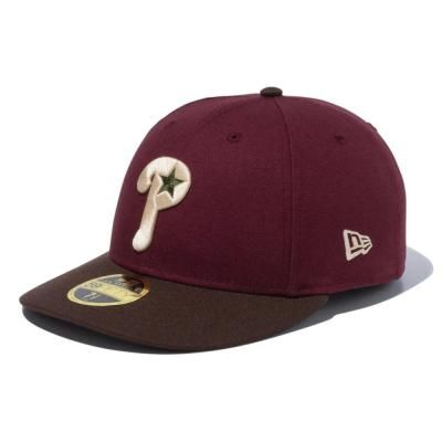 NEW ERA [LP 59FIFTY Duck Canvas PHILADELPHIA PHILLIES] (MOROON)