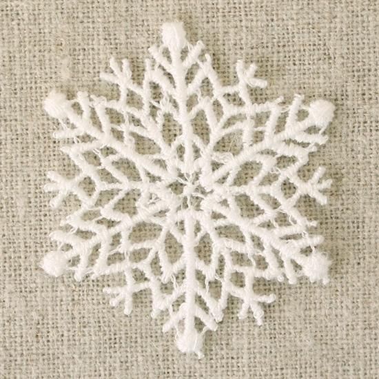 アンティークロザラインレース ロザリンペルレ＆スノーフレーク 雪花結晶ドイリー 05557雪の結晶S-C【3枚1セット】【デザインレースユキ】