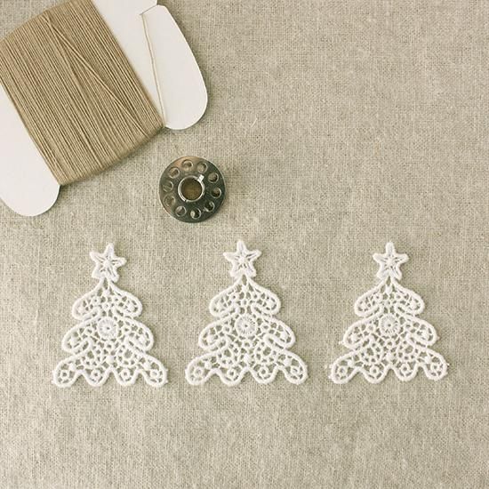 05558クリスマスツリーS【3枚1セット】【デザインレースユキ】