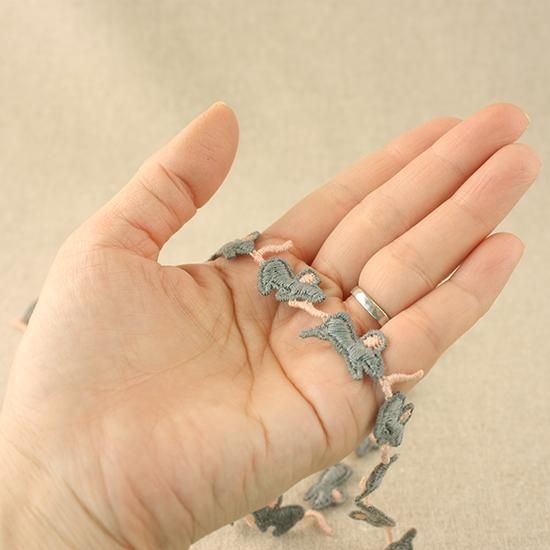 ゆき　②+ねずみ 36287ネズミ-C【0.5m】【デザインレースユキ】