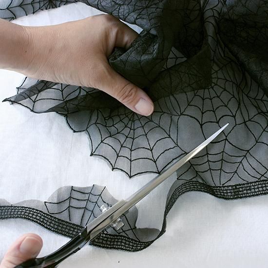 【最終値下げ】クモの巣デザイン 半幅帯 黒 最終値下げ】クモの巣デザイン 半幅帯 黒 着物・浴衣