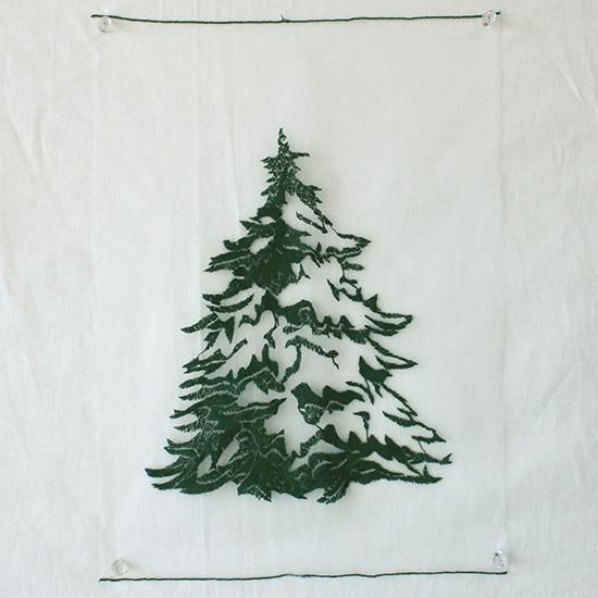 36352-ツリータペストリーGR【1枚】【デザインレースユキ】