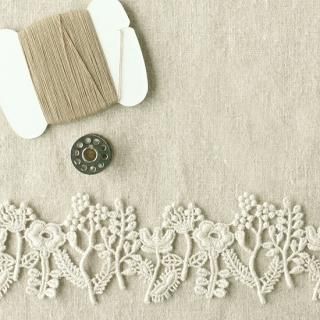 05795野花-白【0.5m】【デザインレースユキ】