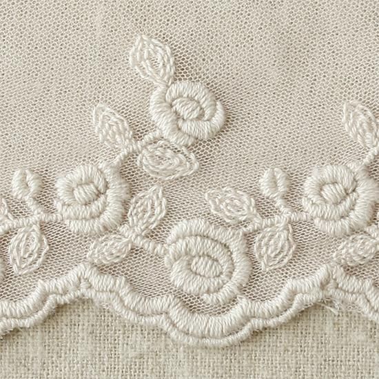 05714-バラ片山-ピンクチュール【1m】【デザインレースユキ】