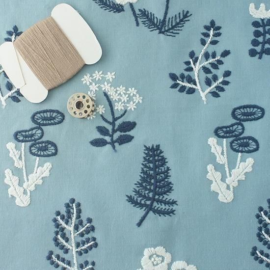 22012北欧総柄SB〈紺/白〉【10cm】【デザインレースユキ】