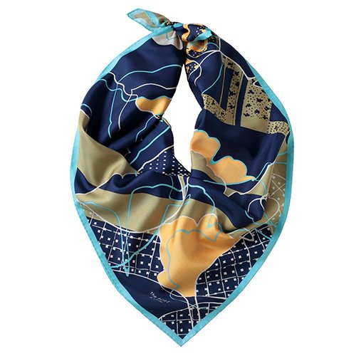 14511円 【予約販売】本 LSDJGDDE バルーンツイルシルクスカーフ手作りカールスカーフ女性バンダナFoulardヘッドスカーフショール Color : A Size 90x90cm