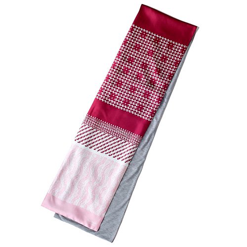 Knitting Fabric(NGP-131) 【the PORT by marca】 シルクツイル+ジャージー袋合わせ ナロースカーフ （全2色） 僅少