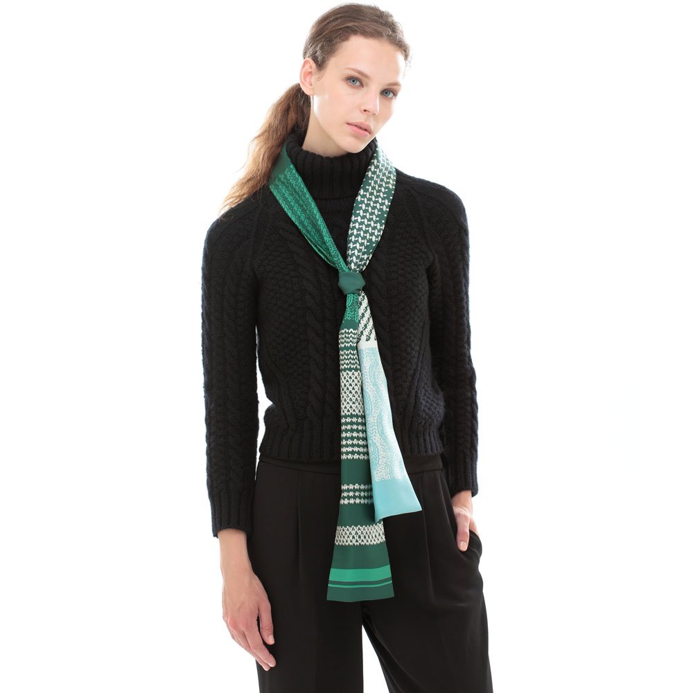 Knitting Fabric(NGP-131N) 【the PORT by marca】 シルクツイル ナロースカーフ （全3色） 僅少の画像12