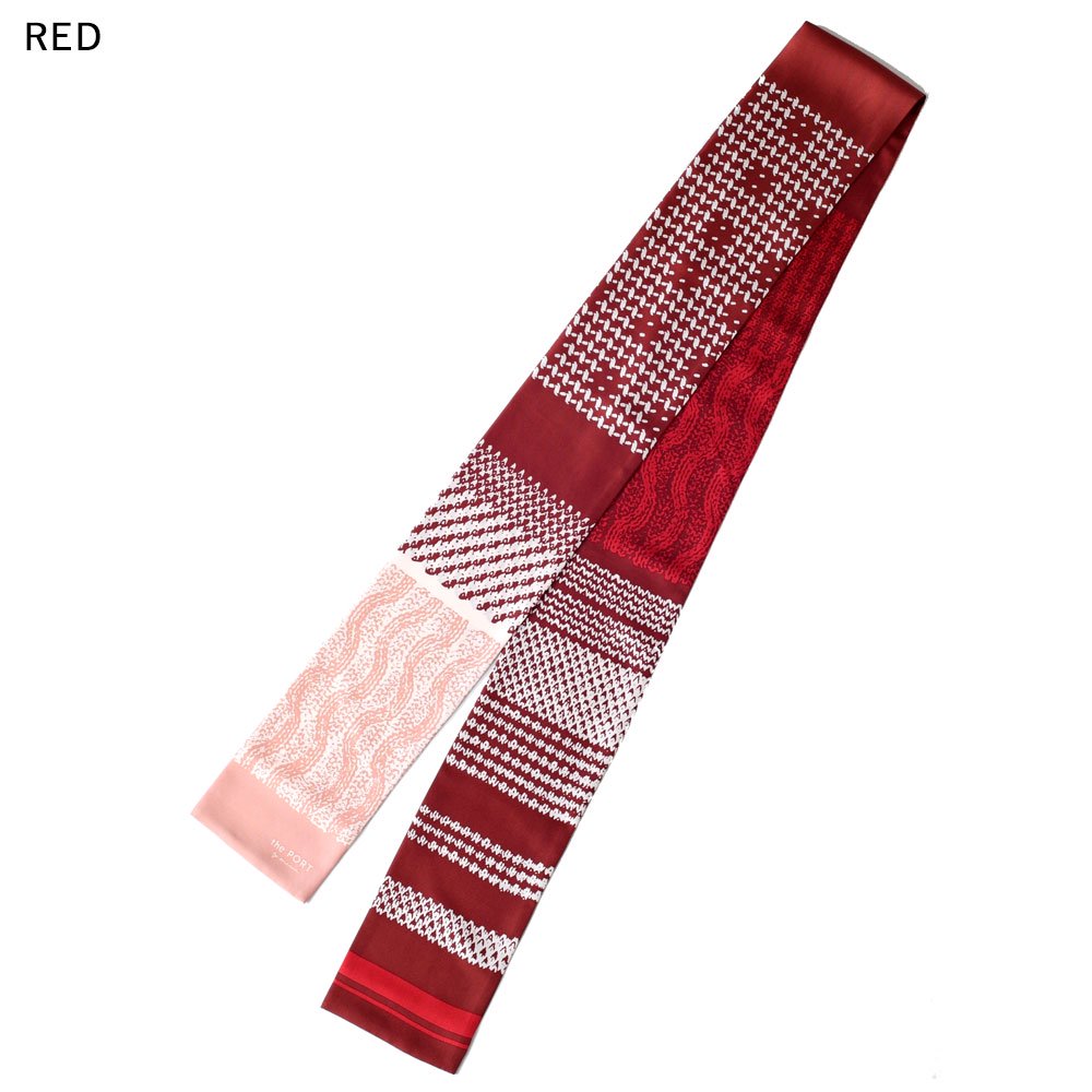 Knitting Fabric(NGP-131N) 【the PORT by marca】 シルクツイル ナロースカーフ （全４色） 僅少の画像2