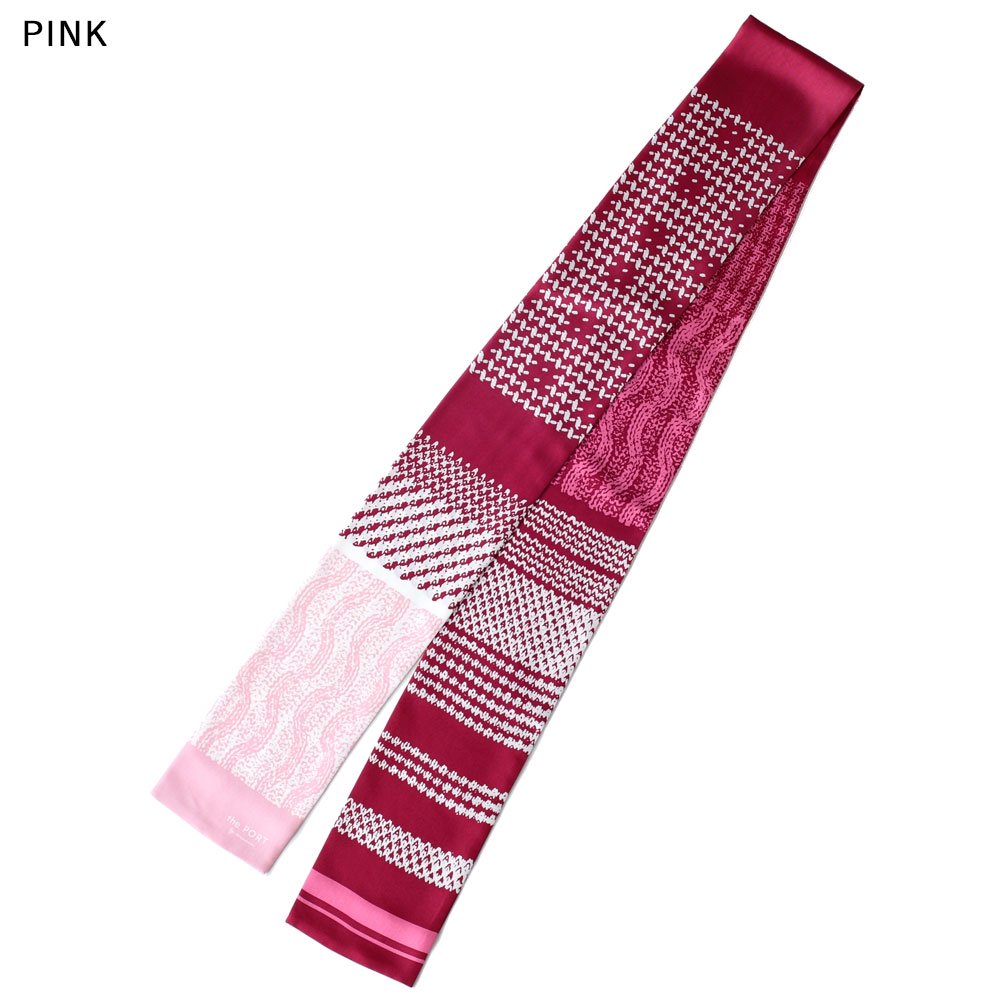 Knitting Fabric(NGP-131N) 【the PORT by marca】 シルクツイル ナロースカーフ （全3色） 僅少の画像5