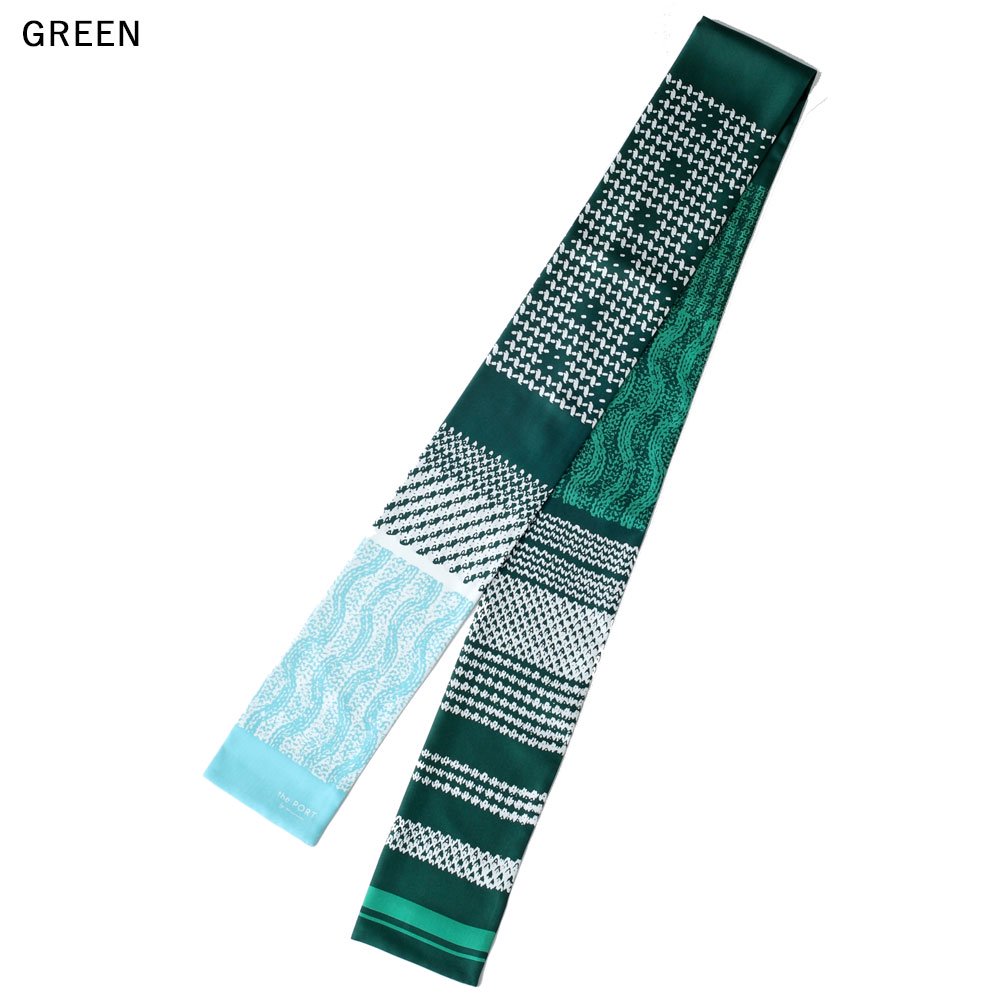 Knitting Fabric(NGP-131N) 【the PORT by marca】 シルクツイル ナロースカーフ （全3色） 僅少の画像9
