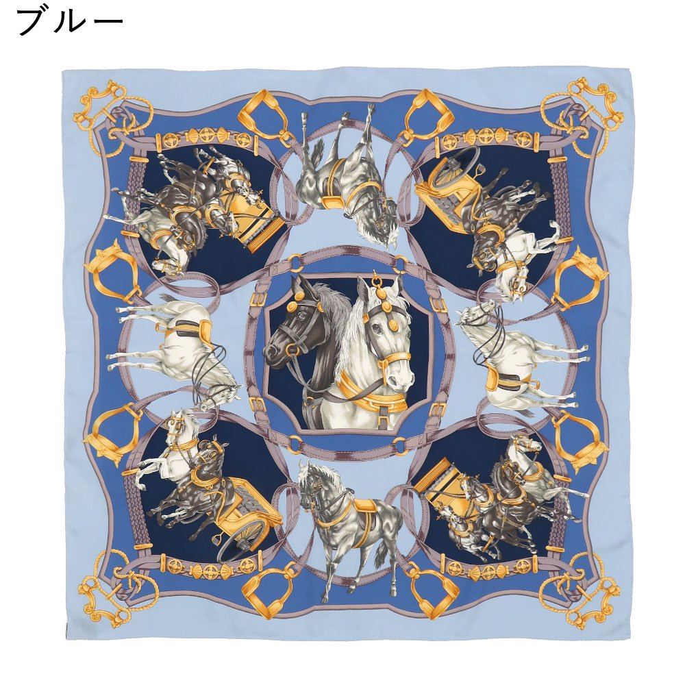 ＨＯＲＳＥ(CM9-340) 伝統横濱スカーフ 大判 シルクツイル スカーフ （全4色）の画像10