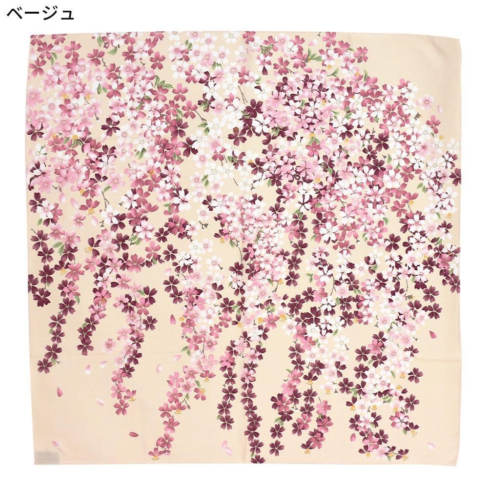 しだれ桜(CFD-021)伝統横濱スカーフ大判全3色-Marca(マルカ)公式