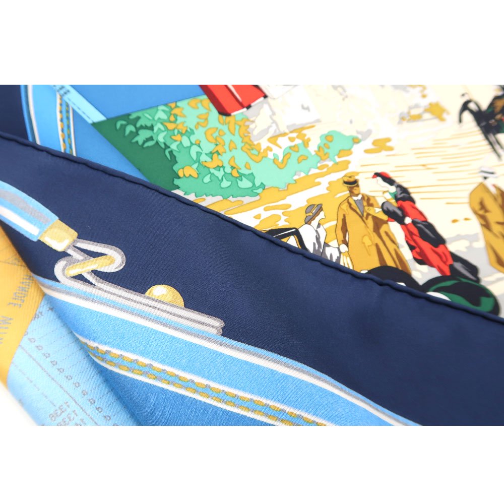 トラベル(CM6-836) 伝統横濱スカーフ 大判 シルクツイル スカーフ