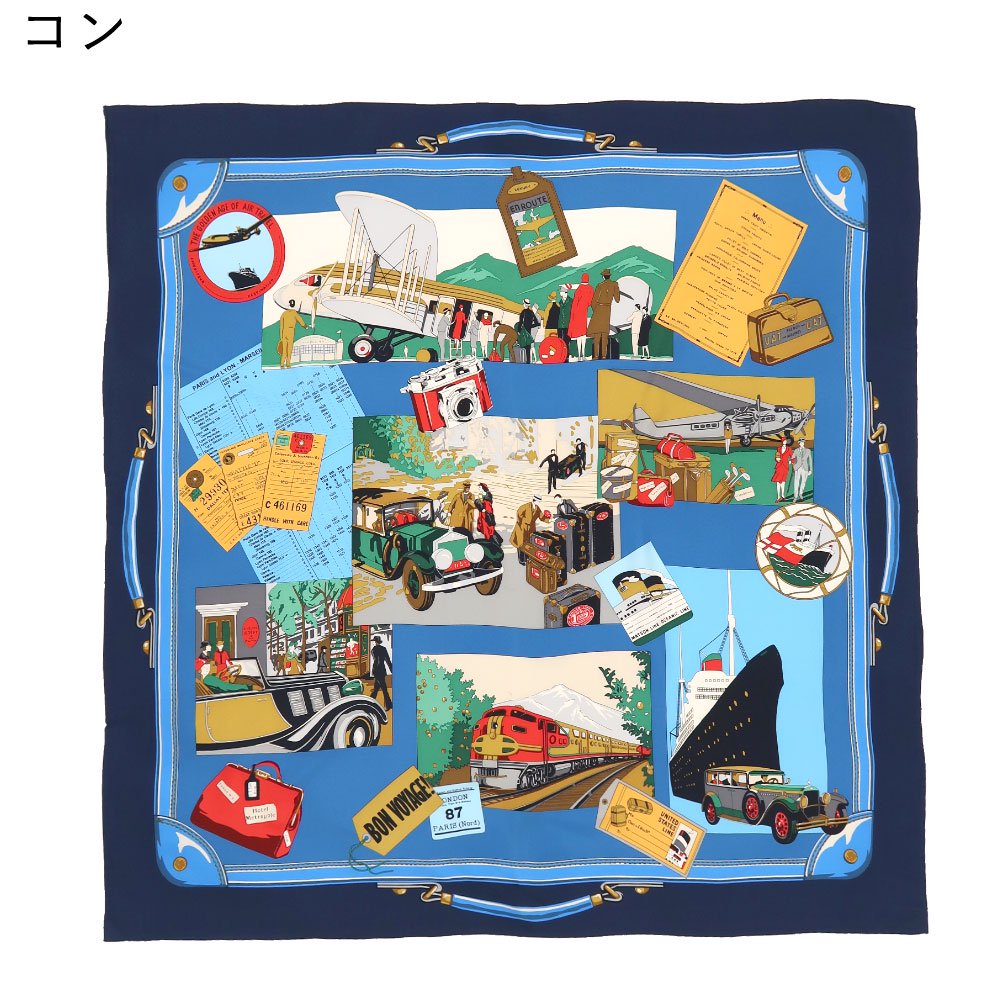 トラベル(CM6-836) 伝統横濱スカーフ 大判 シルクツイル スカーフ （全3色）の画像6
