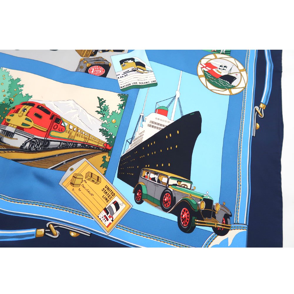 トラベル(CM6-836) 伝統横濱スカーフ 大判 シルクツイル スカーフ （全3色）の画像8