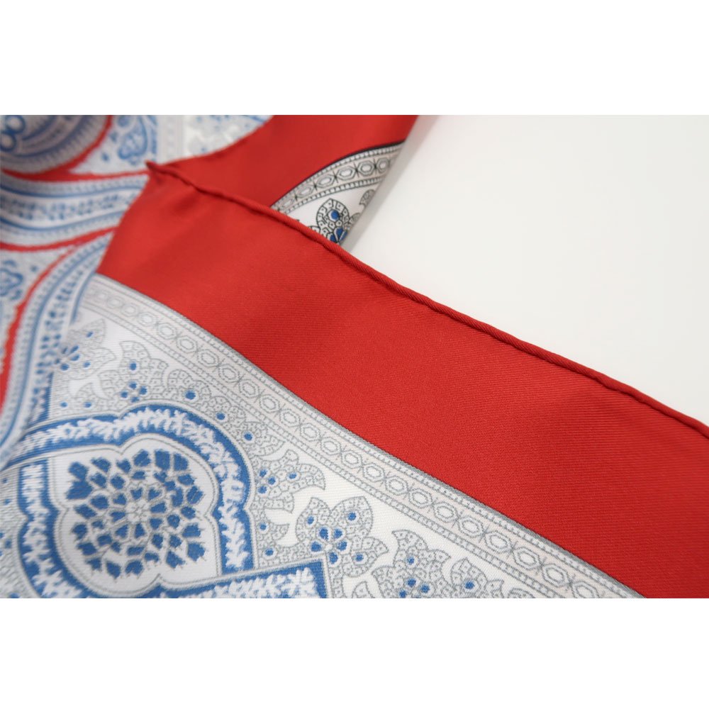 手裏剣ペイズリー(CM5-416) Marcaオリジナル 大判 シルクツイル スカーフ （全2色）の画像8