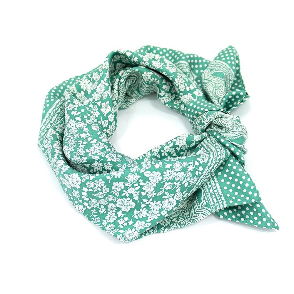 LITTLE FLOWER(CHK-003) Marcaオリジナル 大判 シルクツイル LITTLE FLOWER(CHK-003) Marcaオリジナル 大判 シルクツイル