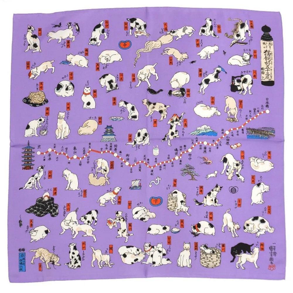其のまま地口・猫飼好五十三疋(BMS-089) 歌川国芳