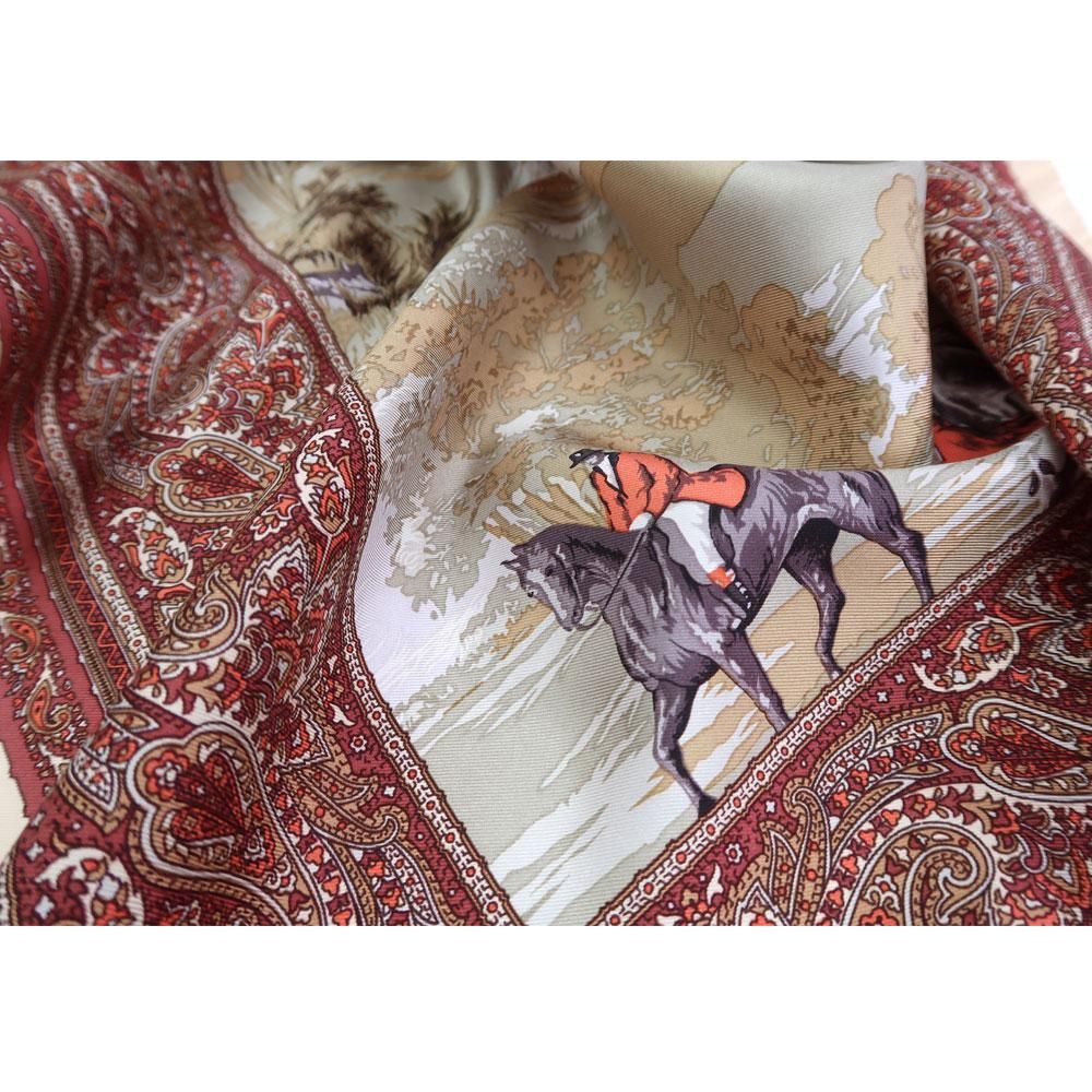 226GUCCI ハンティングテーマ シルクスカーフ セール】 スクエア シルク スカーフ （バンダナ・スカーフ）｜23