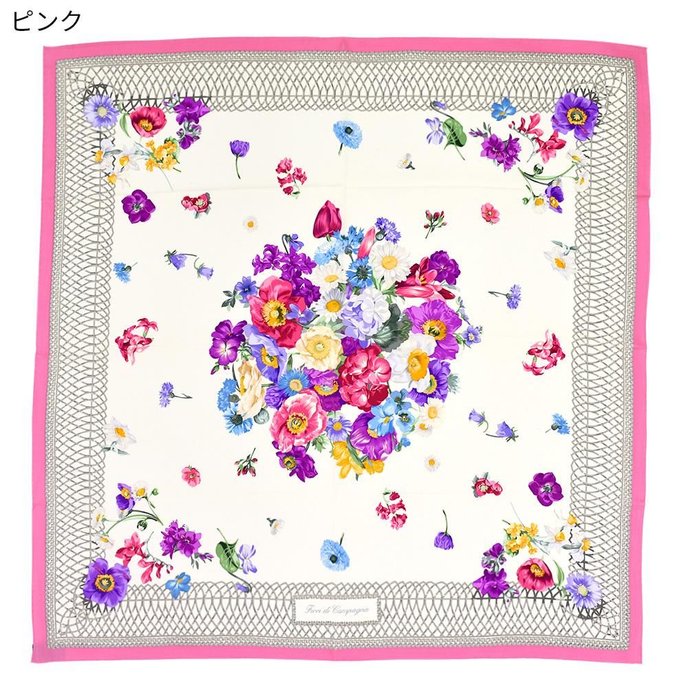 90s OLD Gucci オールド グッチ 花束プリント シルクスカーフ