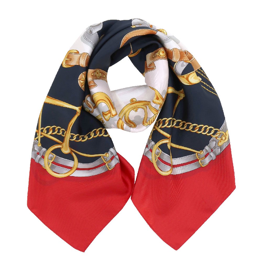 ビットベルト円構図(CE0-413)Marcaオリジナル大判絹綾織りスカーフ全2 