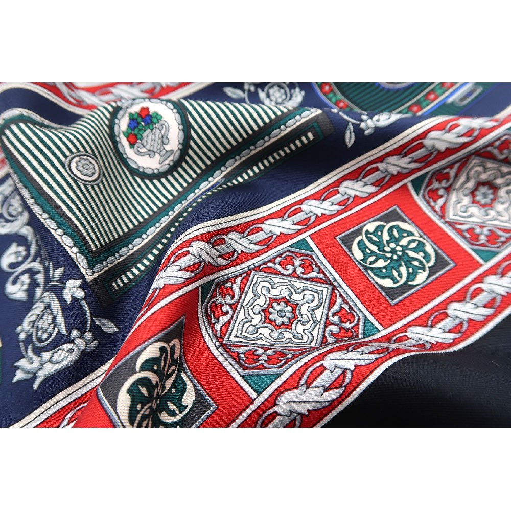 宝石箱 (CM5-415) 伝統横濱スカーフ 大判 シルクツイル スカーフの画像7