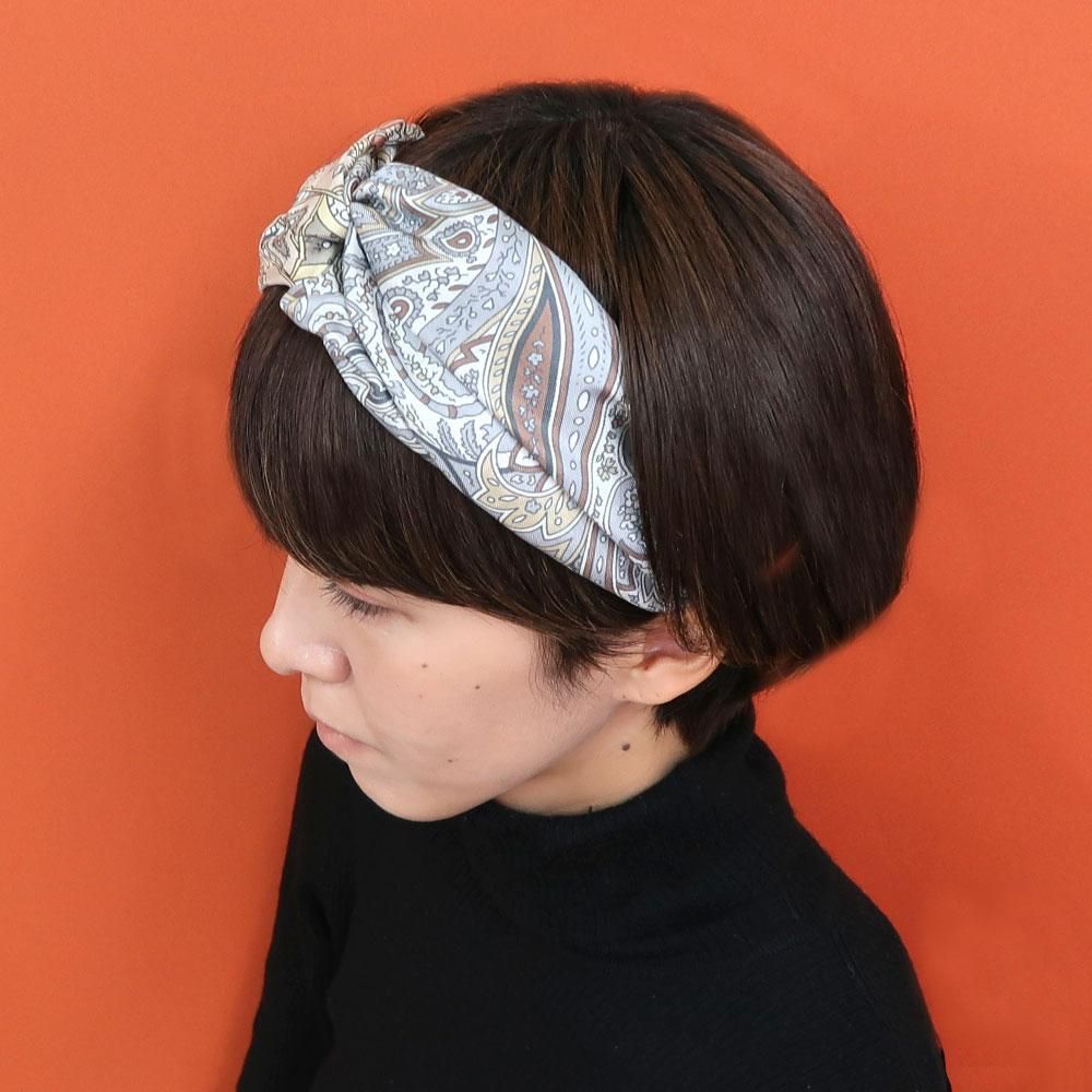 シルクプリントヘアバンド Marcaオリジナル