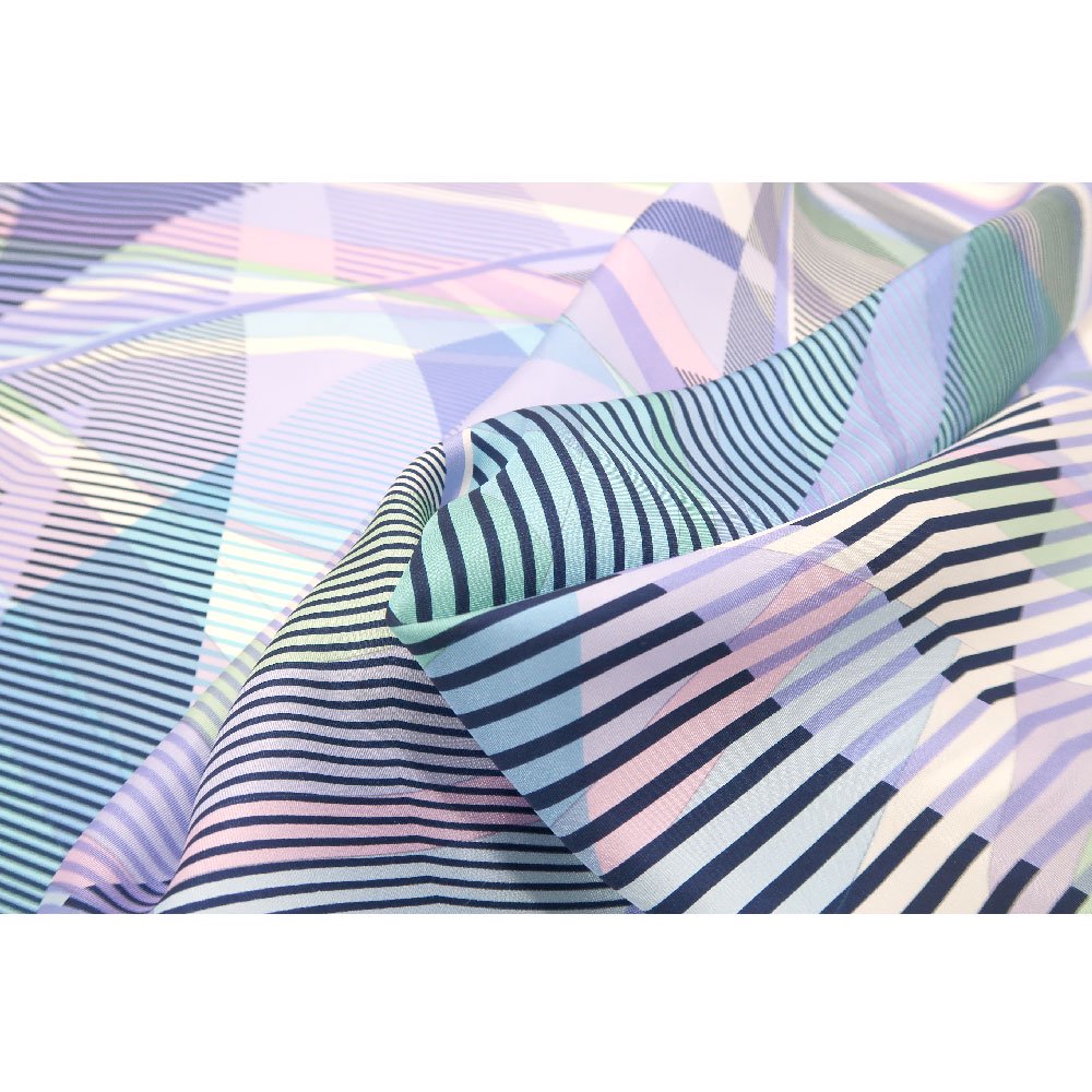 幾何チェックミックス(CGF-157) Marcaオリジナル 大判 シルクツイル スカーフ （全2色）の画像7