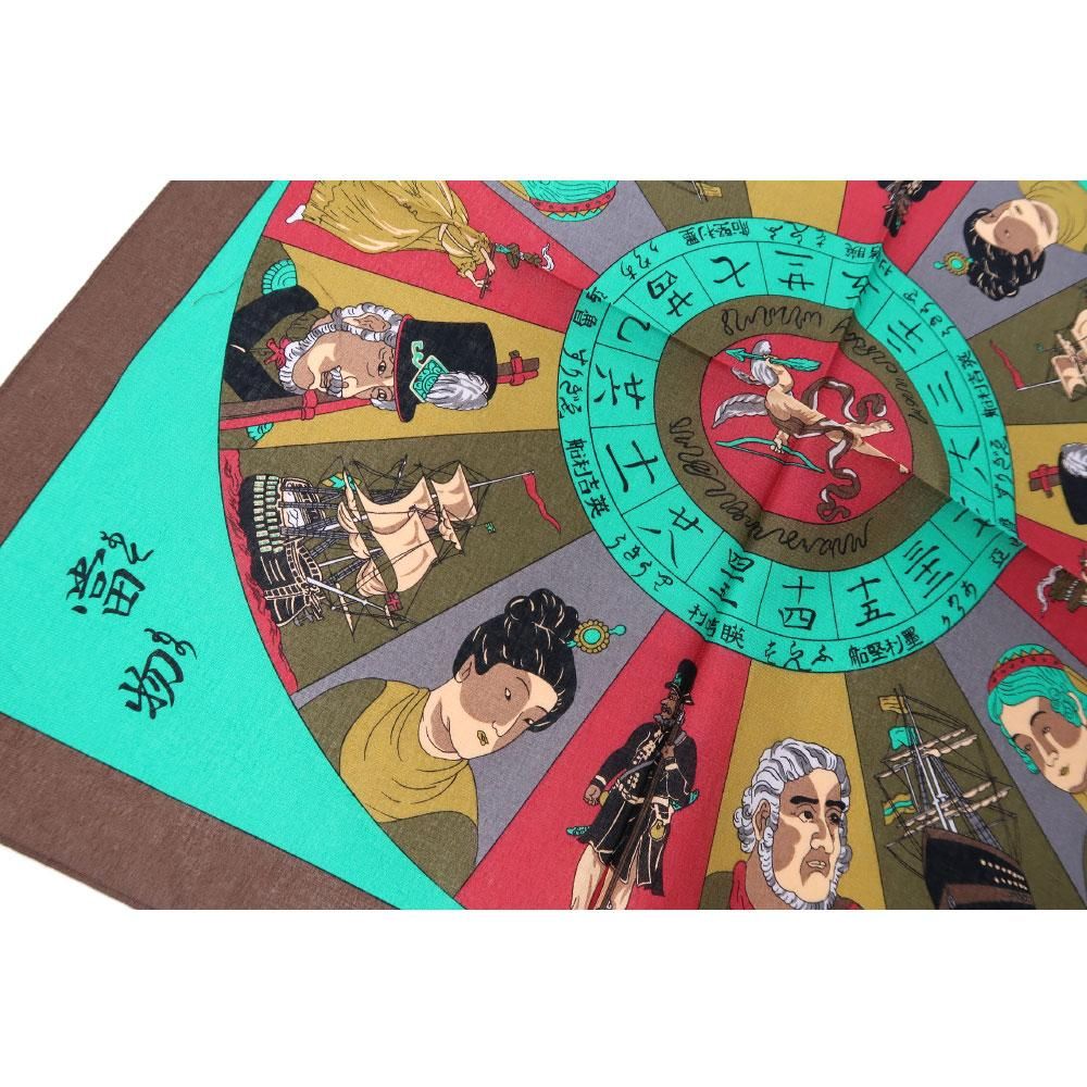 万国の当物 横濱絵バンダナ(ZX3-374) 伝統横濱スカーフ 万国の当物 横濱絵バンダナ(ZX3-374) 伝統横濱スカーフ