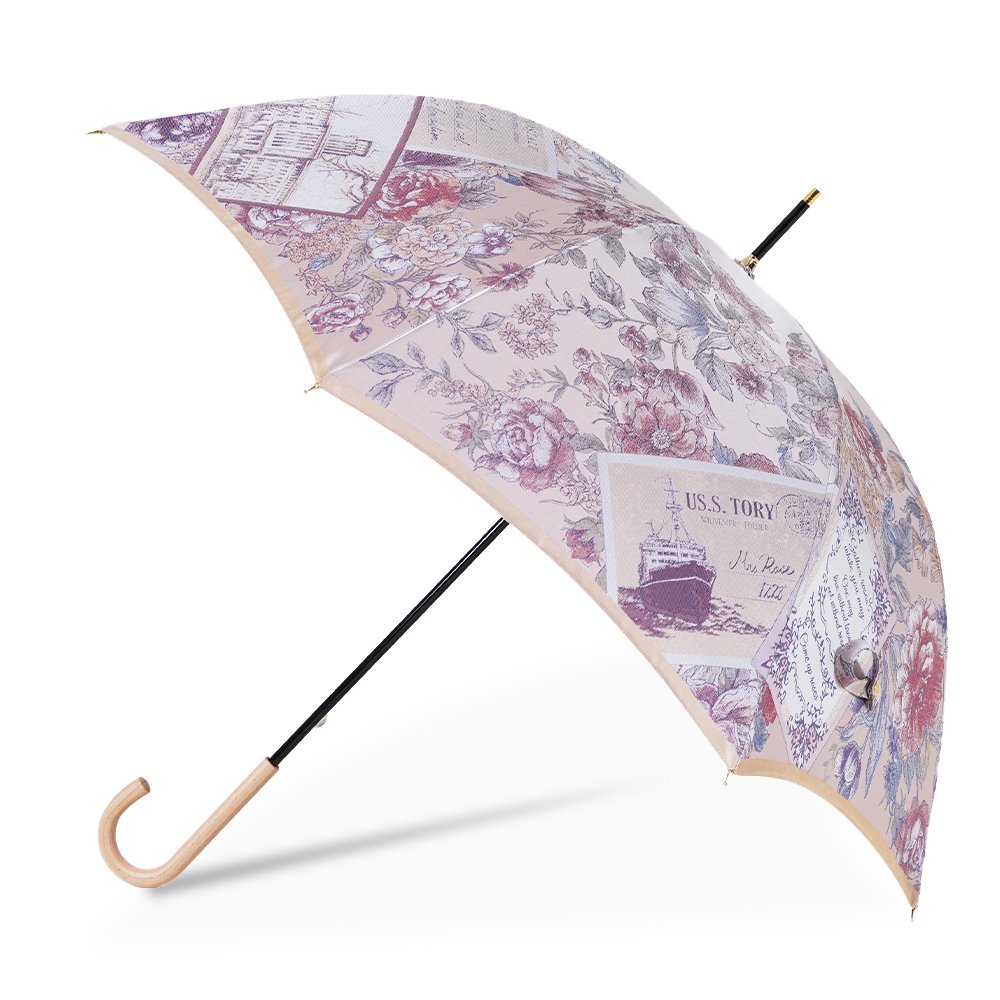 Umbrella of Yokohama 晴雨兼用傘 (横浜三塔) 伝統横濱スカーフ 傘 （全2色）の画像2