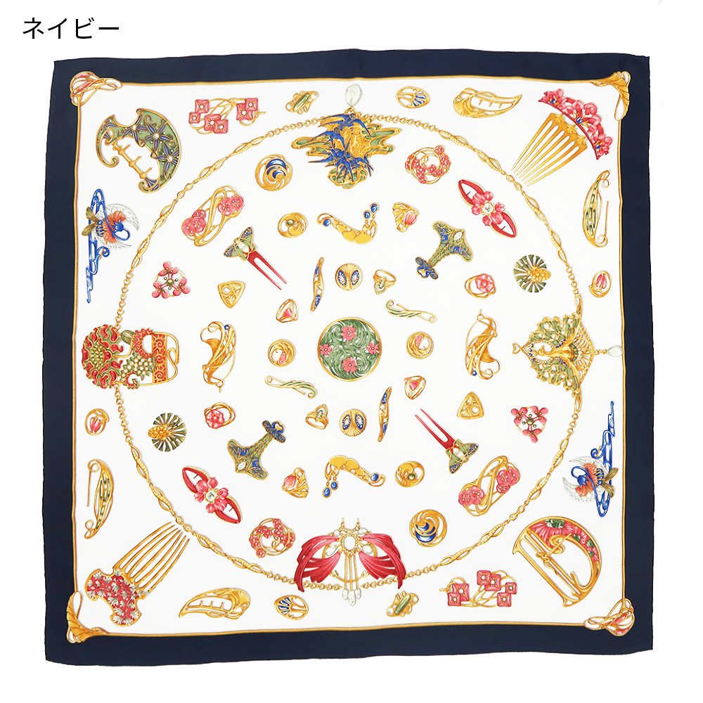 髪飾り(CEF-166) 伝統横濱スカーフ 大判 シルクツイル スカーフの画像2
