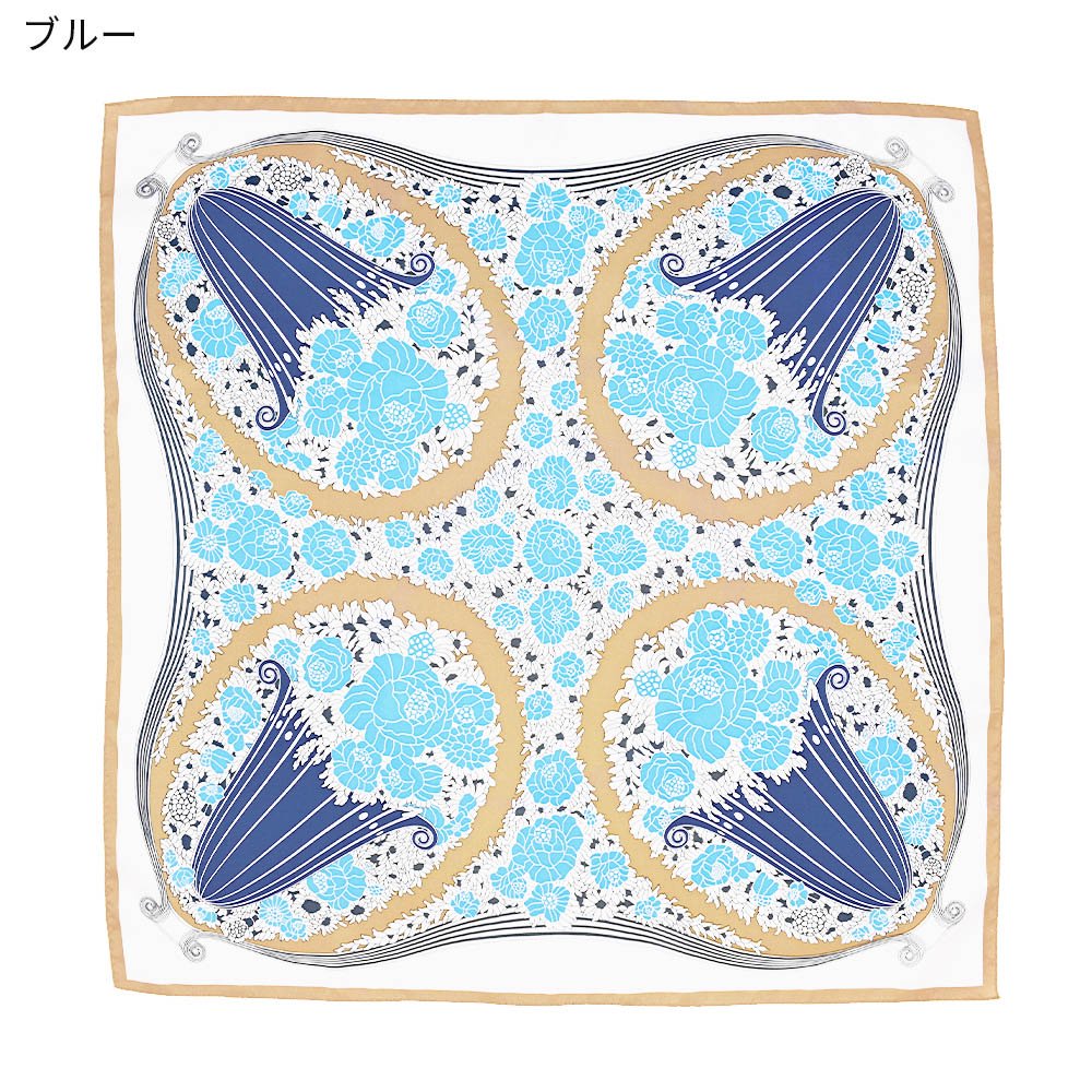 デコ・花瓶(FFG-079) 伝統横濱スカーフ 小判 シルクツイル スカーフ (全2色)
