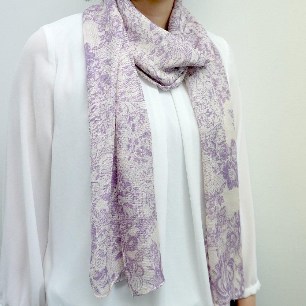 アンティーク　レースストール　フランス ブラックレース ストール 120x232cm - フランスアンティーク雑貨