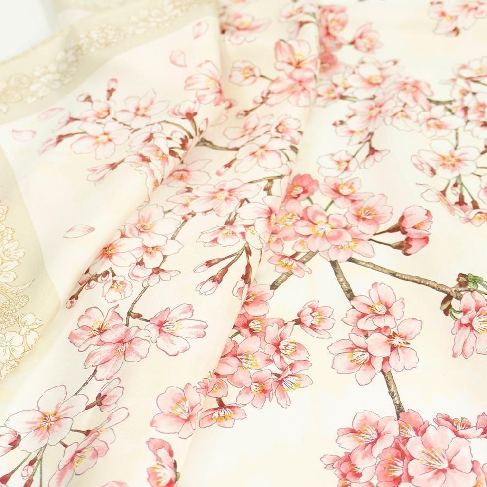 桜ページ さくら緋桜 (CFY-039) - 伝統横濱スカーフ Marca(マルカ)公式