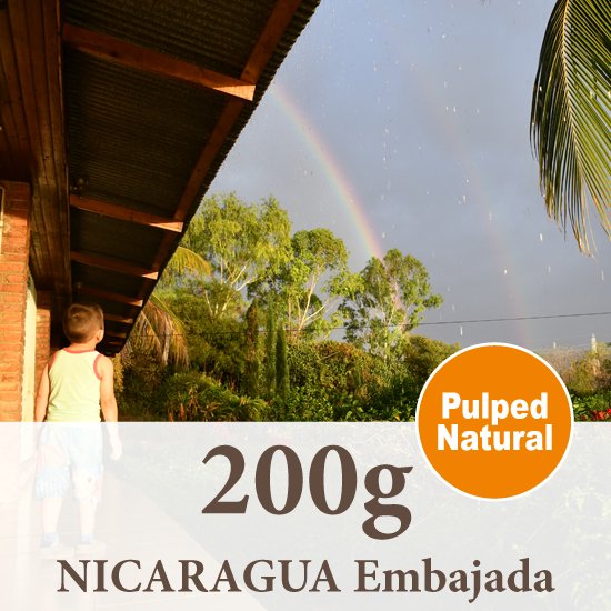 ニカラグア　エンバハーダ農園／ハバ／パルプドナチュラル／焙煎豆 200g