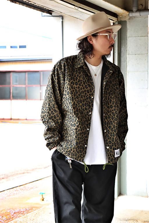 WAX ワックス Leopard coach jacket ナチュラル L- コーチジャケット L ナチュラル