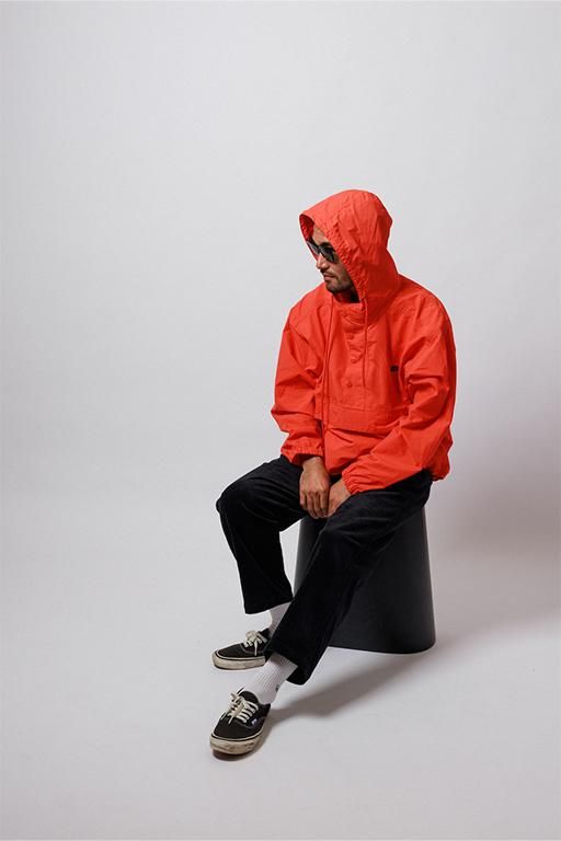 WAX (ワックス) WAX anorak parka (アノラックパーカー) BLACK