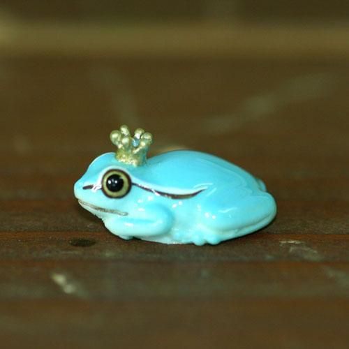 王冠ケロタン・青 - カエル工房