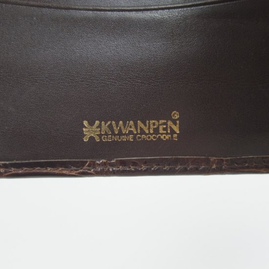 kwanpen 二つ折り財布　クワンペン　財布　クロコダイル