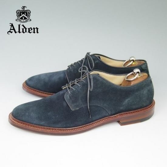 美品 オールデン Alden スエード プレーントゥ　サイズ8