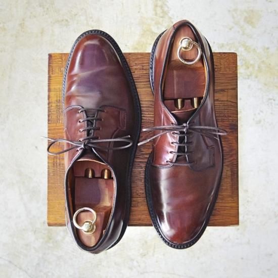 フラワーB ブルーグレイ allen edmonds leeds コードヴァン us7 - 通販