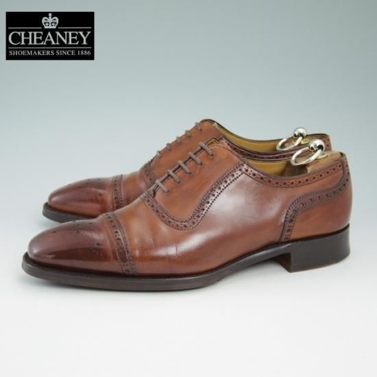 美品☆チーニー 7.5F【超希少!!(英)GIEVES & HAWKES/ギーブス＆ホークス別注】10298ラスト/セミブローグ/CHEANEY☆a935-8  - 高級中古革靴の買取販売店舗｜studio.CBR代官山