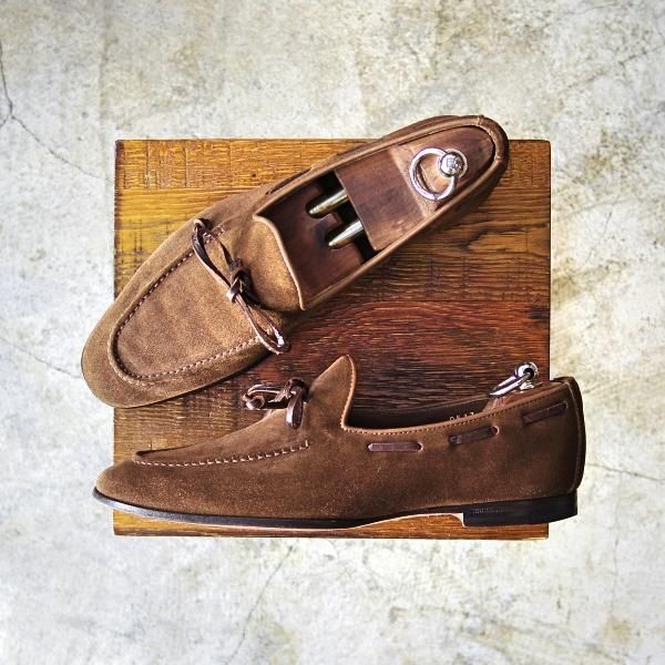 桜瑪瑙 santoni サントーニ beamsF別注 ローファー 6.5 - モカシン