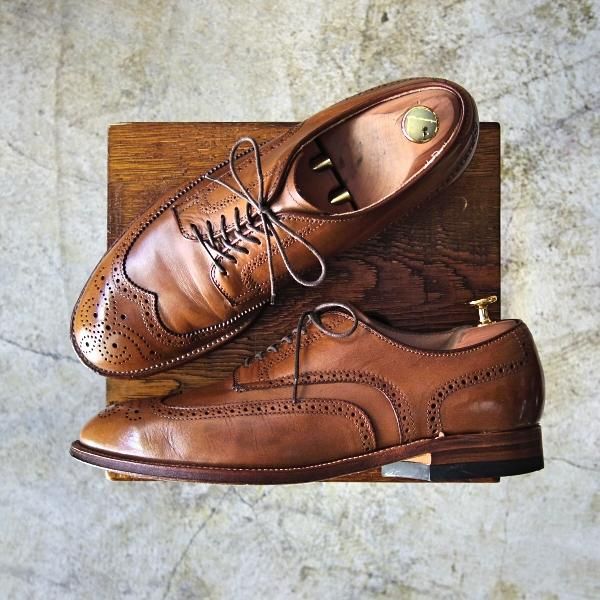 てなグッズや alden ロング 97894 （オールデン フルブローグ レザーシューズ 靴