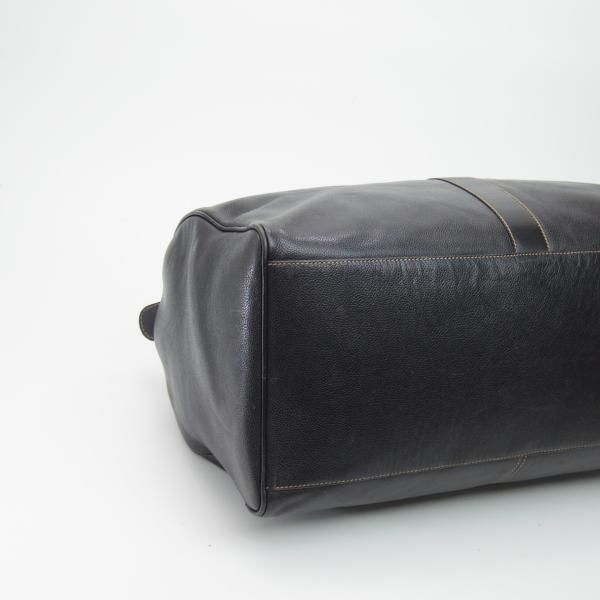 dunhill ダンヒル ボストンバッグ ブラックレザー 水っぽい 本革